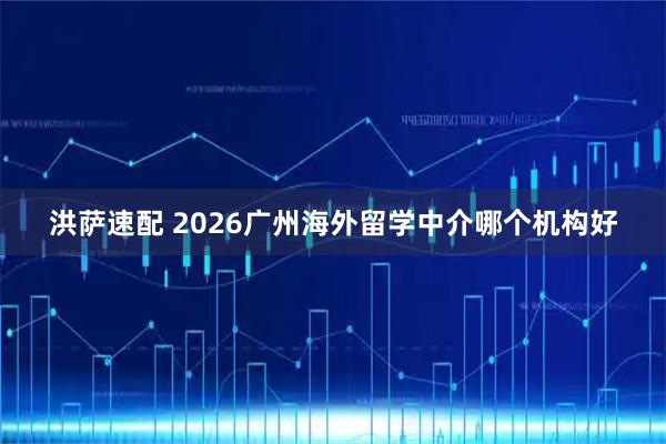 洪萨速配 2026广州海外留学中介哪个机构好